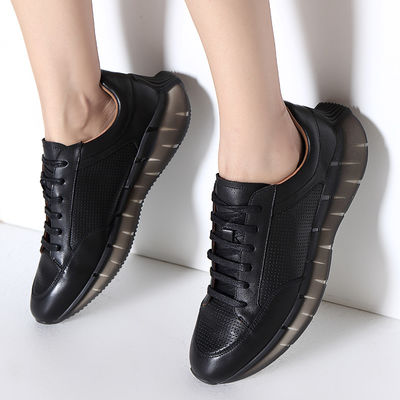 패션 운동 경기 신발은 / 백인 여성 가벼운 통기성 테니스 신발을 검게합니다